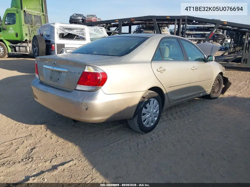 4T1BE32K05U076694 2005 Toyota Camry Xle