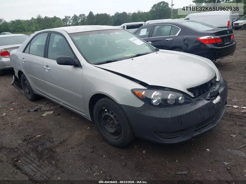 2005 Toyota Camry Std VIN: 4T1BE32K65U962938 Lot: 45436403