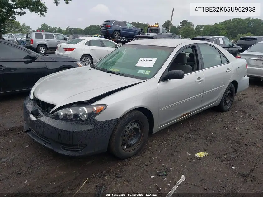 2005 Toyota Camry Std VIN: 4T1BE32K65U962938 Lot: 45436403