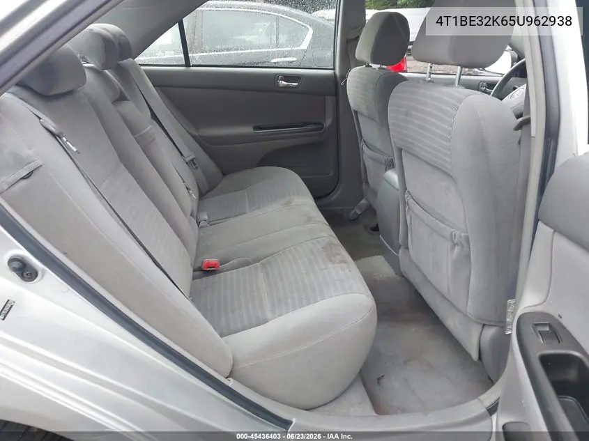 2005 Toyota Camry Std VIN: 4T1BE32K65U962938 Lot: 45436403