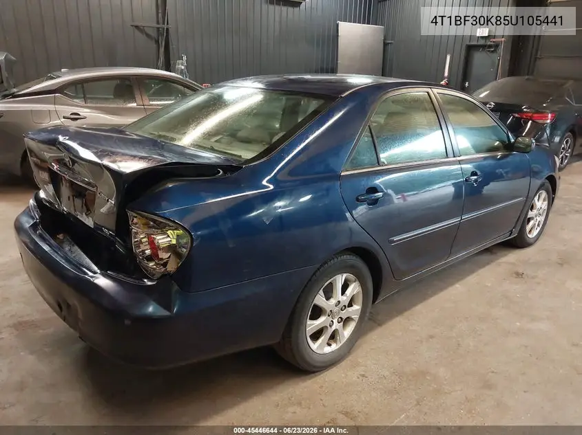 2005 Toyota Camry Xle V6 VIN: 4T1BF30K85U105441 Lot: 45446644