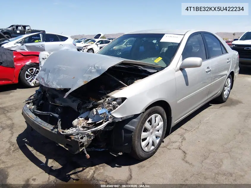 2005 Toyota Camry Le/Se/Std/Xle VIN: 4T1BE32KX5U422234 Lot: 45461667