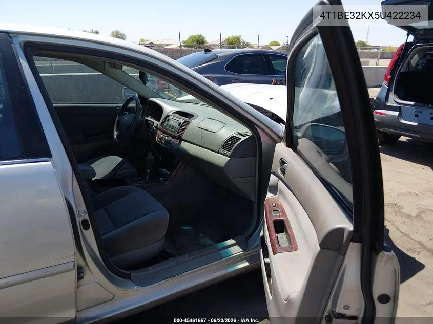 2005 Toyota Camry Le/Se/Std/Xle VIN: 4T1BE32KX5U422234 Lot: 45461667