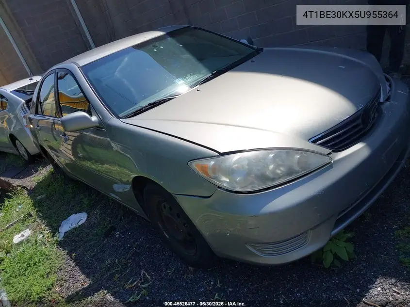 4T1BE30KX5U955364 2005 Toyota Camry Le
