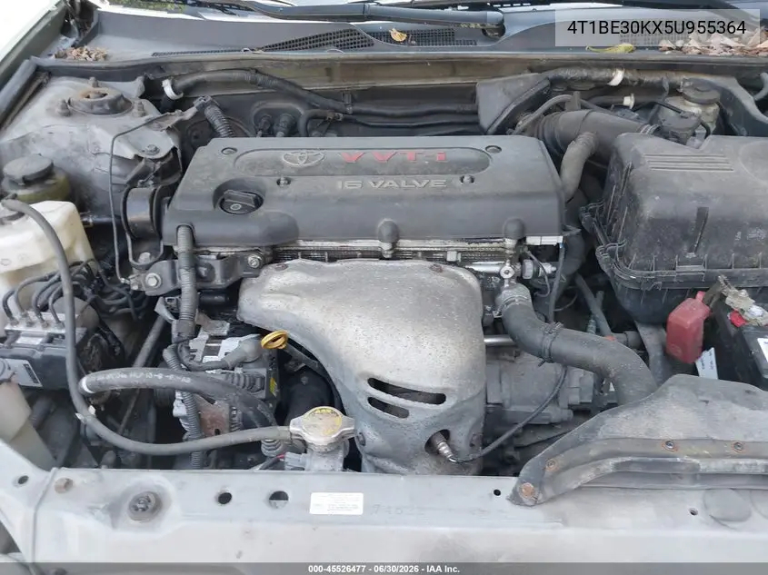 4T1BE30KX5U955364 2005 Toyota Camry Le