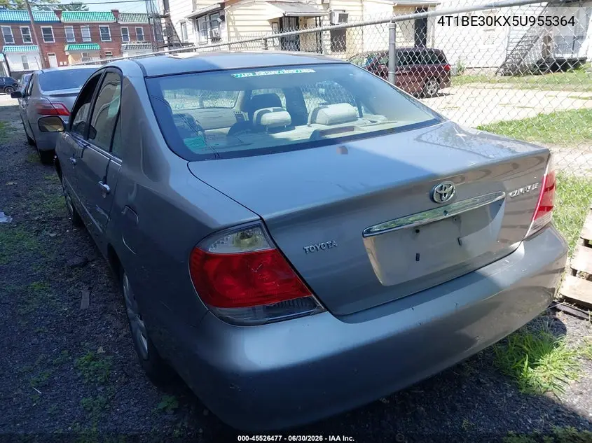 4T1BE30KX5U955364 2005 Toyota Camry Le