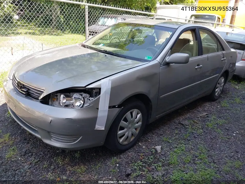4T1BE30KX5U955364 2005 Toyota Camry Le