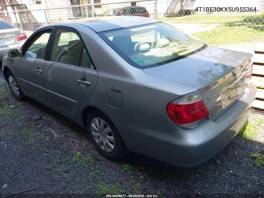 4T1BE30KX5U955364 2005 Toyota Camry Le