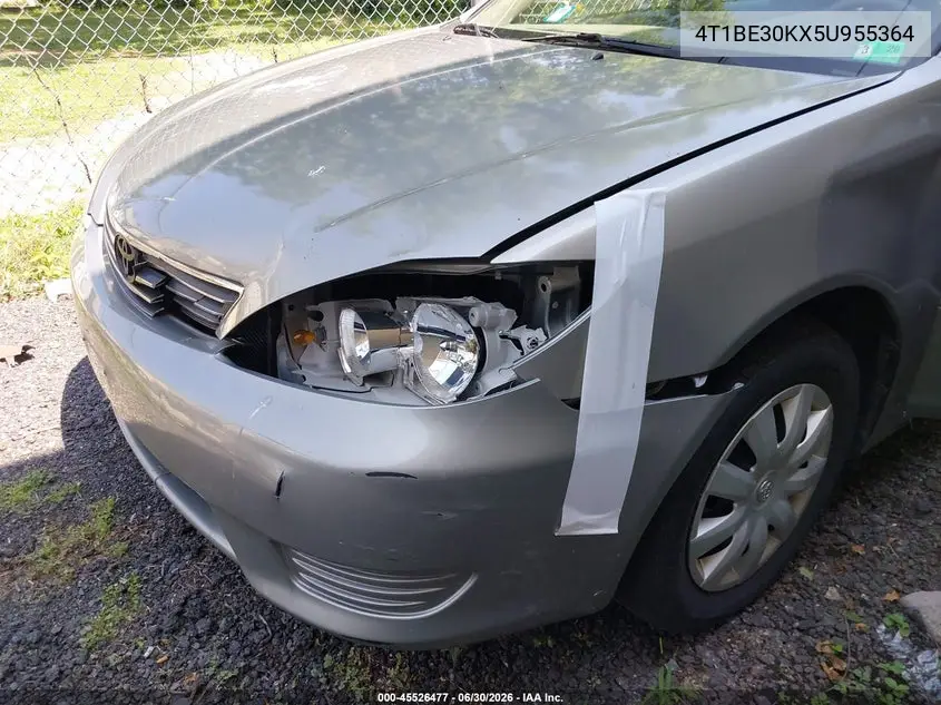 4T1BE30KX5U955364 2005 Toyota Camry Le