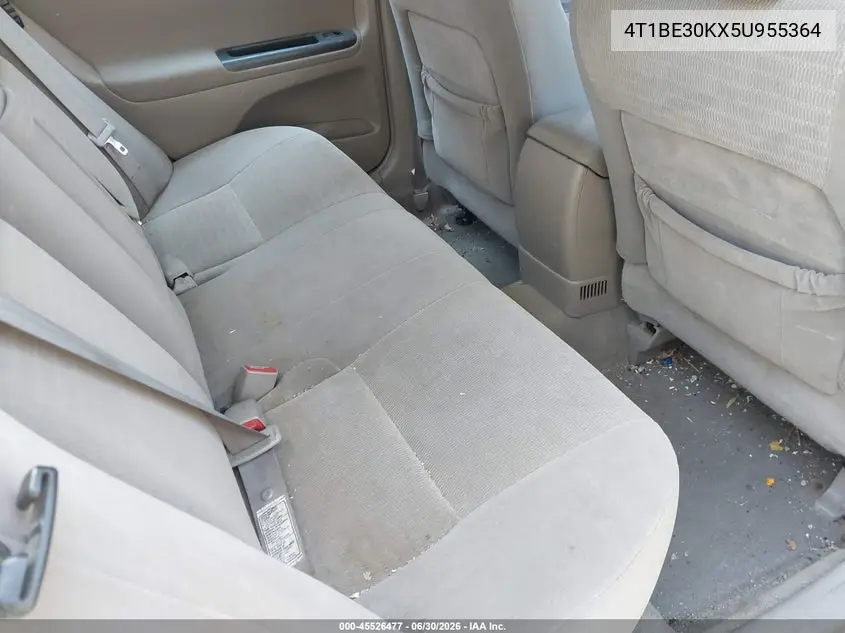 4T1BE30KX5U955364 2005 Toyota Camry Le