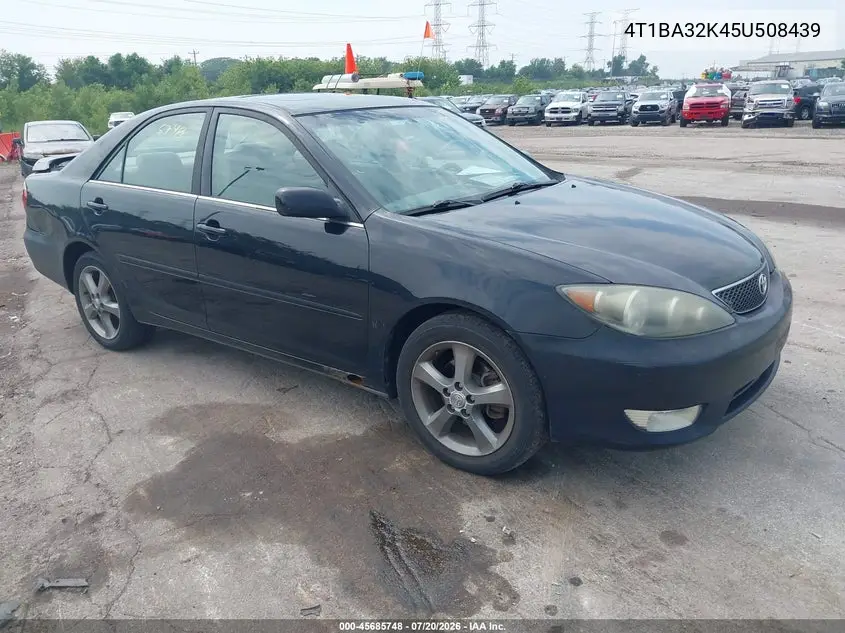 2005 Toyota Camry Se V6 VIN: 4T1BA32K45U508439 Lot: 45685748