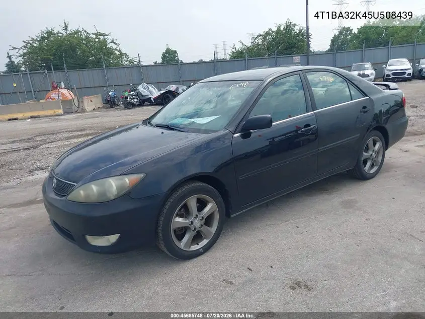 2005 Toyota Camry Se V6 VIN: 4T1BA32K45U508439 Lot: 45685748