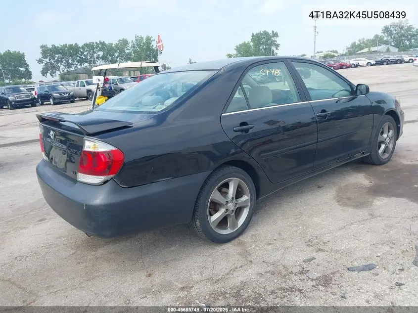 2005 Toyota Camry Se V6 VIN: 4T1BA32K45U508439 Lot: 45685748