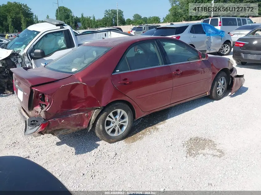 2006 Toyota Camry Le VIN: 4T1BE32K56U127172 Lot: 45659063