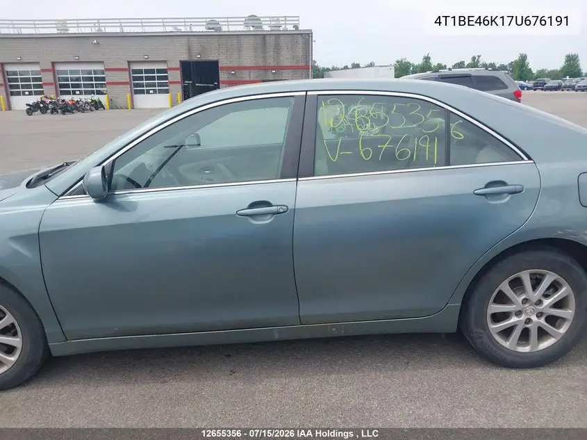 2007 Toyota Camry Le/Se VIN: 4T1BE46K17U676191 Lot: 12655356x
