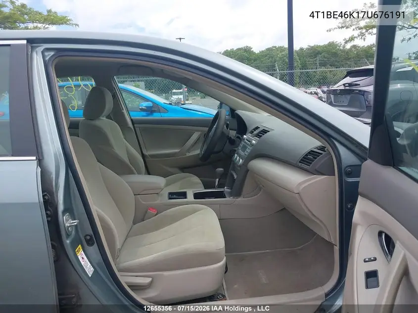 2007 Toyota Camry Le/Se VIN: 4T1BE46K17U676191 Lot: 12655356x