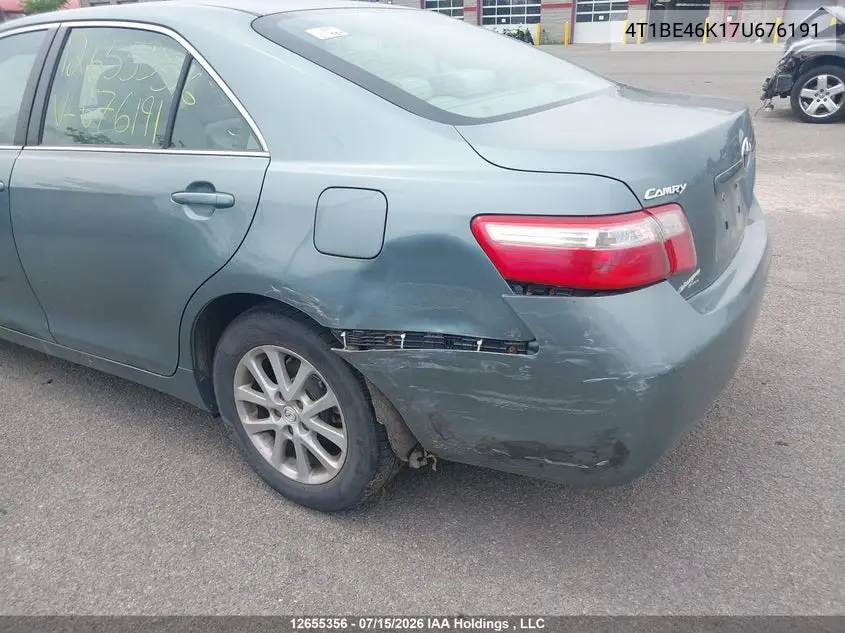 2007 Toyota Camry Le/Se VIN: 4T1BE46K17U676191 Lot: 12655356x