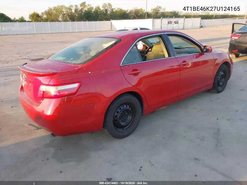 4T1BE46K27U124165 2007 Toyota Camry Ce/Le/Xle/Se