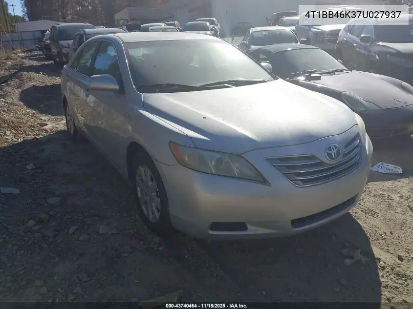 4T1BB46K37U027937 2007 Toyota Camry Hybrid