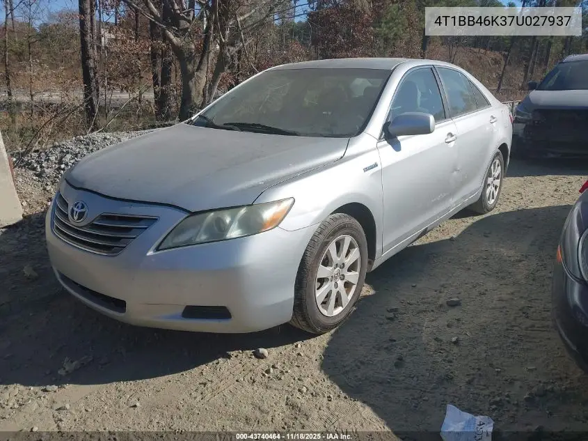 4T1BB46K37U027937 2007 Toyota Camry Hybrid
