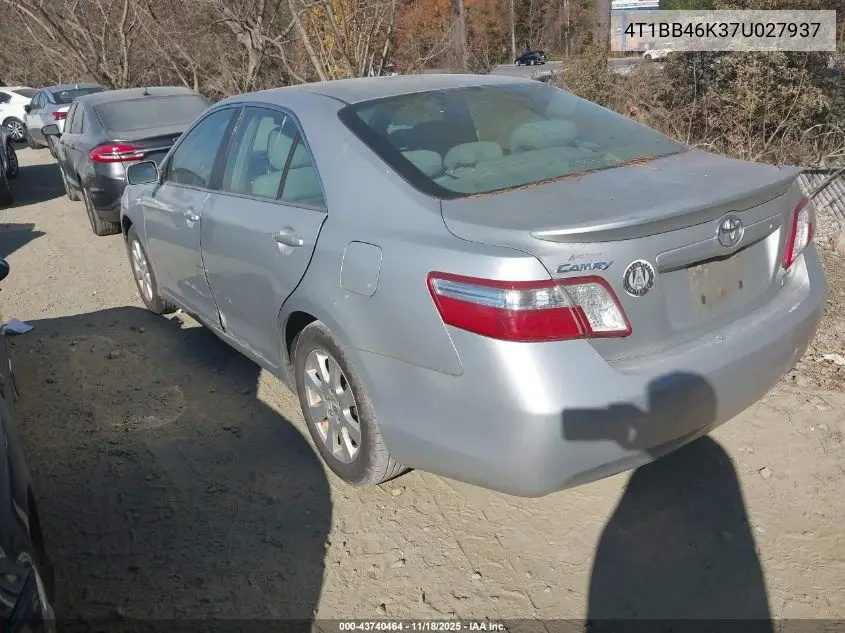 4T1BB46K37U027937 2007 Toyota Camry Hybrid
