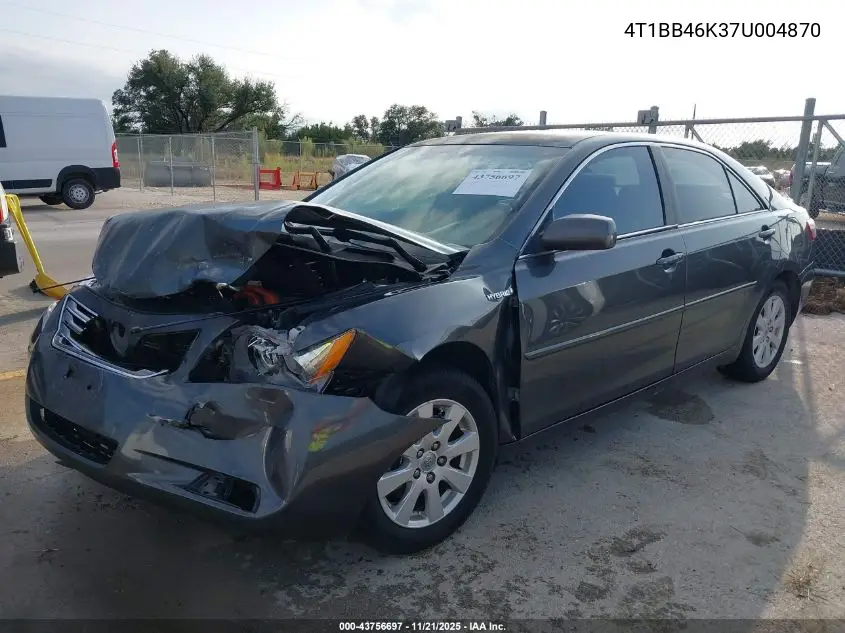 4T1BB46K37U004870 2007 Toyota Camry Hybrid