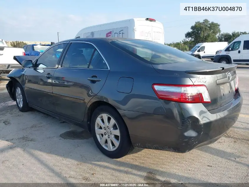 4T1BB46K37U004870 2007 Toyota Camry Hybrid