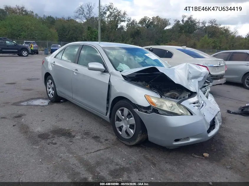 4T1BE46K47U634419 2007 Toyota Camry Le