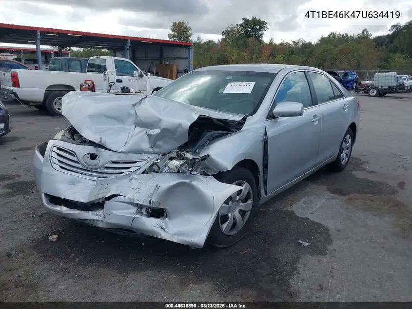 4T1BE46K47U634419 2007 Toyota Camry Le
