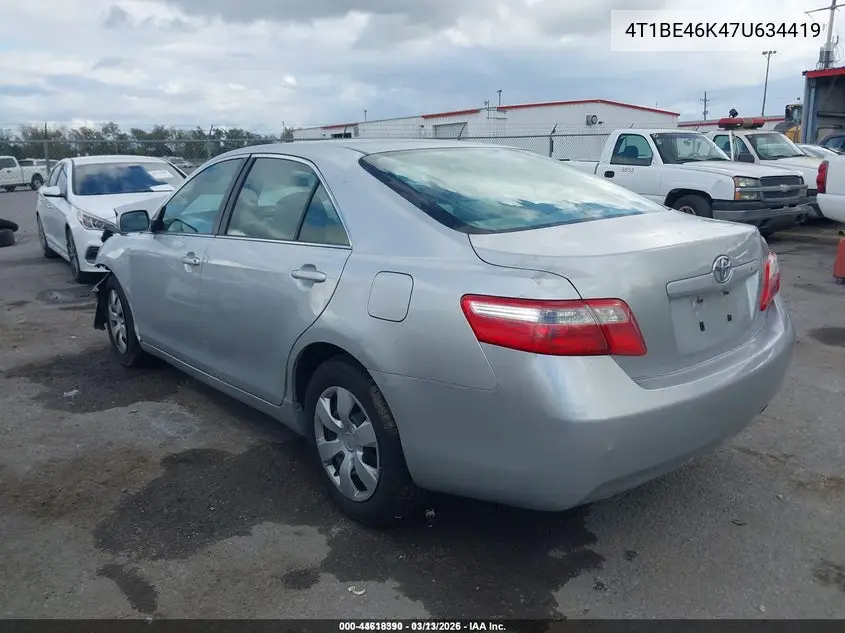 4T1BE46K47U634419 2007 Toyota Camry Le