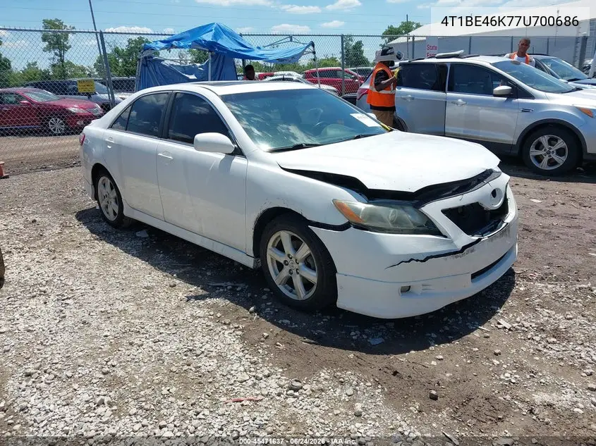 2007 Toyota Camry Se VIN: 4T1BE46K77U700686 Lot: 45471637