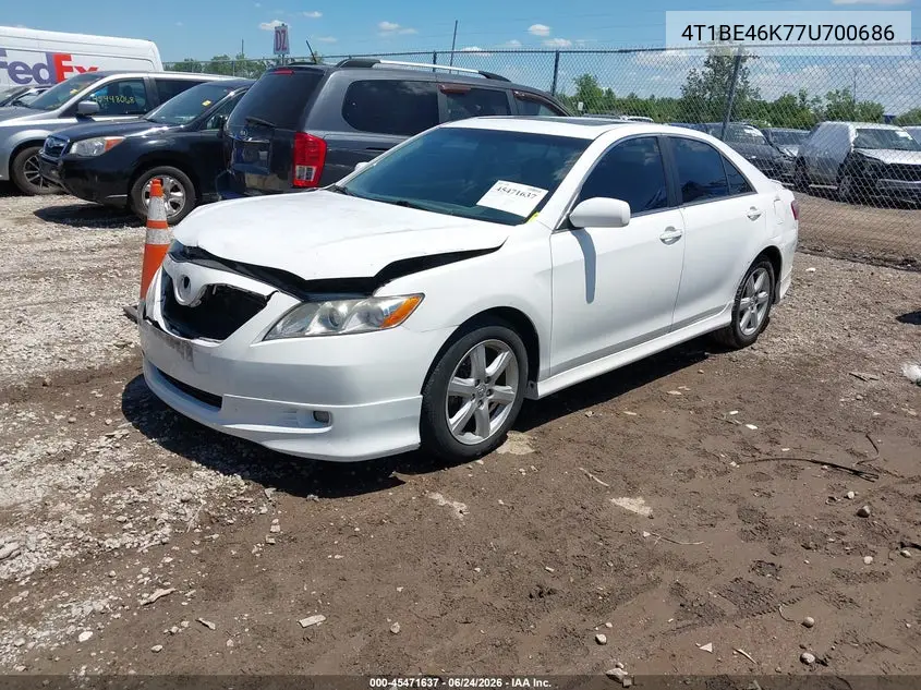 2007 Toyota Camry Se VIN: 4T1BE46K77U700686 Lot: 45471637