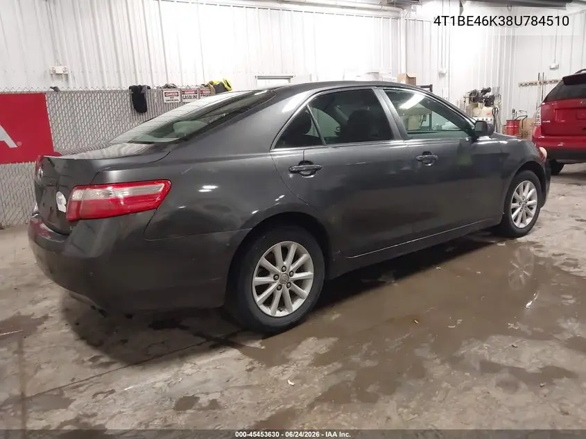 2008 Toyota Camry Le VIN: 4T1BE46K38U784510 Lot: 45453630