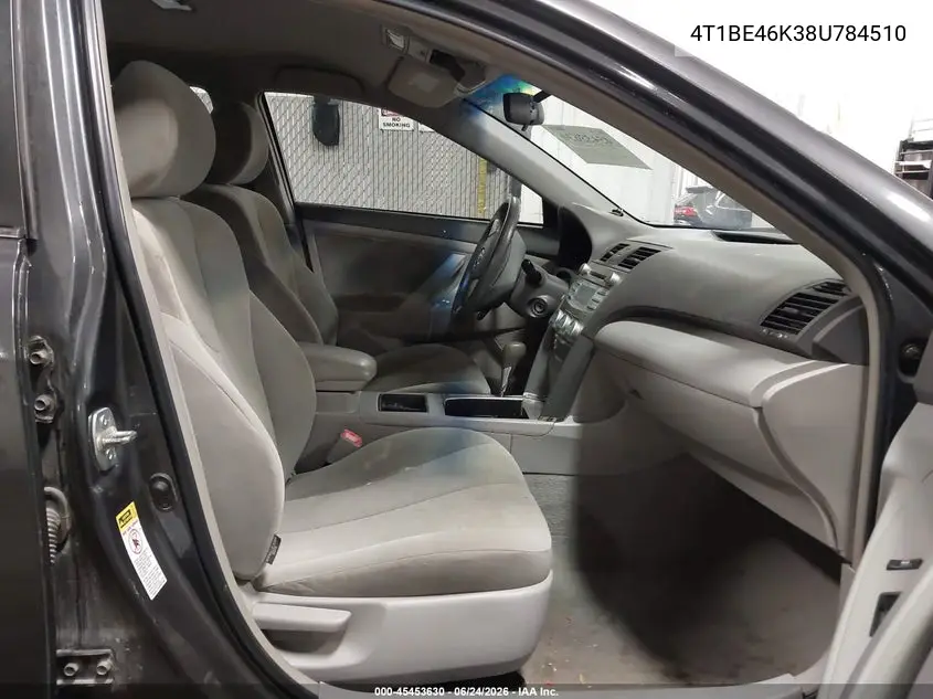 2008 Toyota Camry Le VIN: 4T1BE46K38U784510 Lot: 45453630