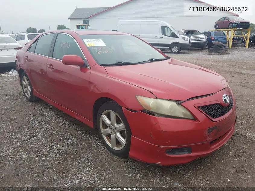 2008 Toyota Camry Se VIN: 4T1BE46K48U245622 Lot: 45558523