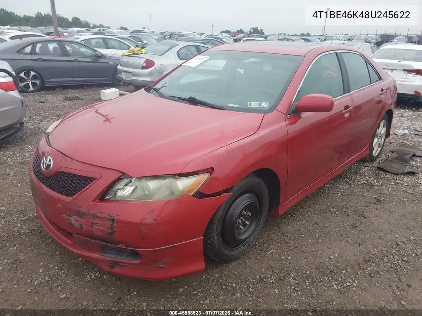 2008 Toyota Camry Se VIN: 4T1BE46K48U245622 Lot: 45558523
