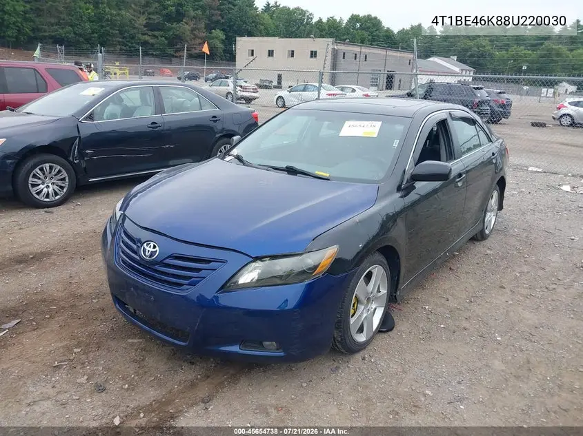 2008 Toyota Camry Se VIN: 4T1BE46K88U220030 Lot: 45654738