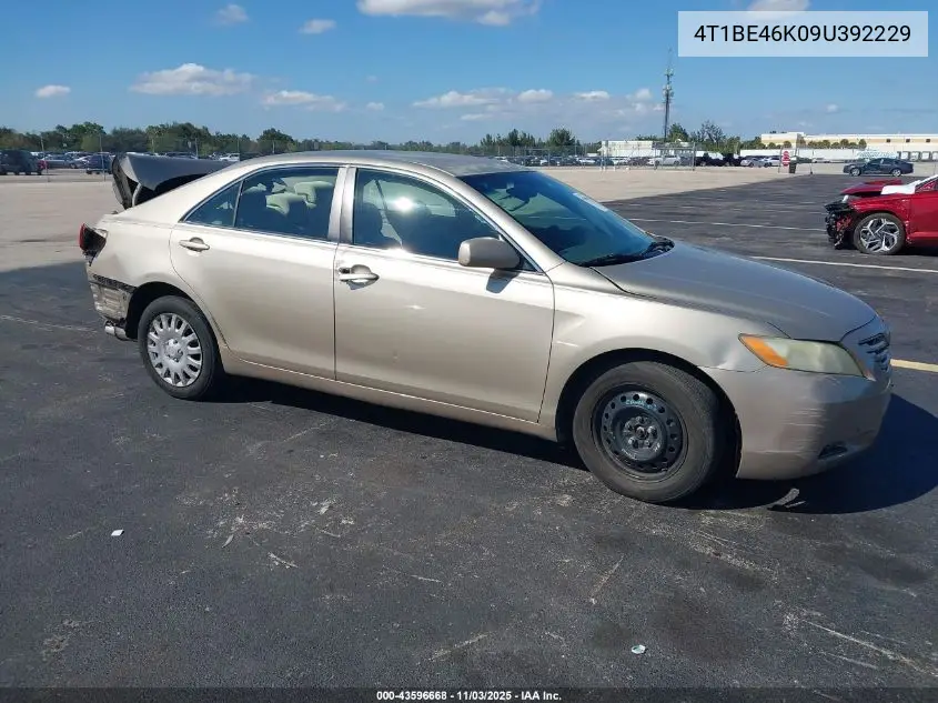 4T1BE46K09U392229 2009 Toyota Camry Le