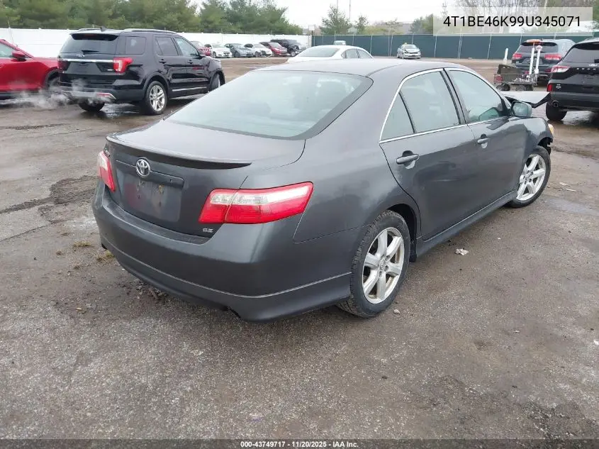 4T1BE46K99U345071 2009 Toyota Camry Se