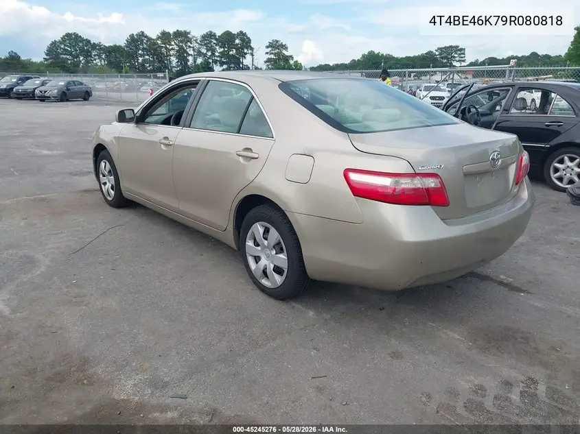 4T4BE46K79R080818 2009 Toyota Camry Le
