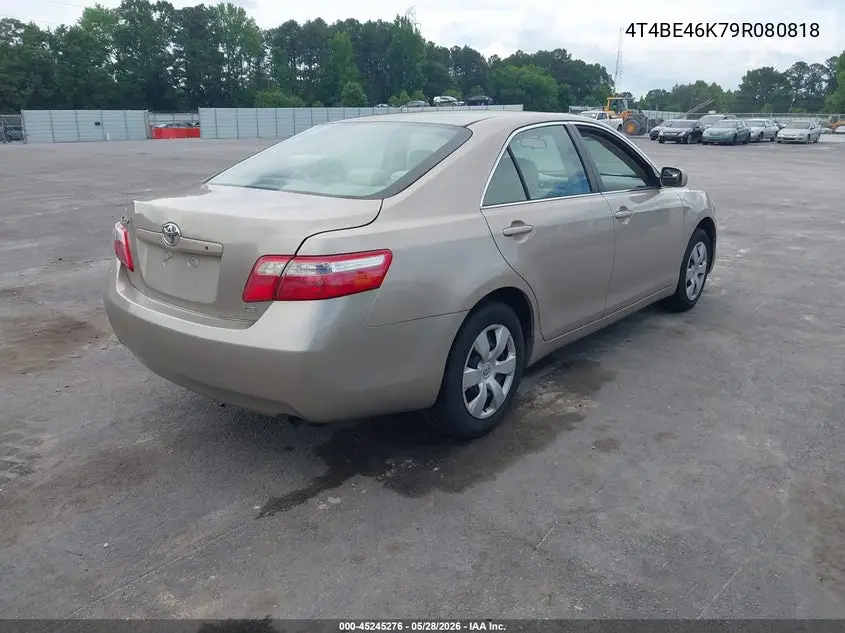 4T4BE46K79R080818 2009 Toyota Camry Le