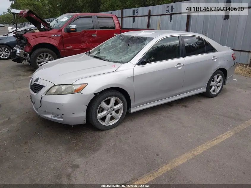 2009 Toyota Camry Se VIN: 4T1BE46K29U340620 Lot: 45625388