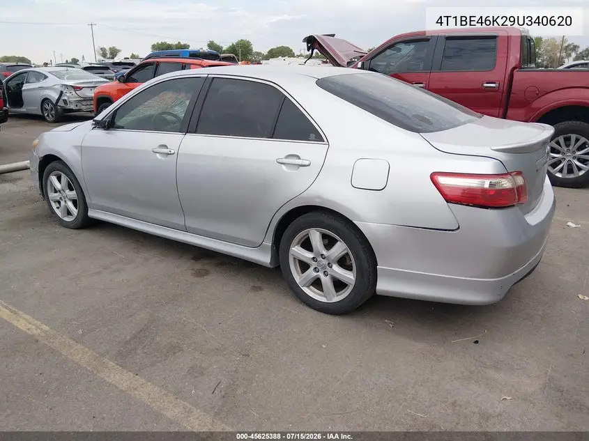 2009 Toyota Camry Se VIN: 4T1BE46K29U340620 Lot: 45625388