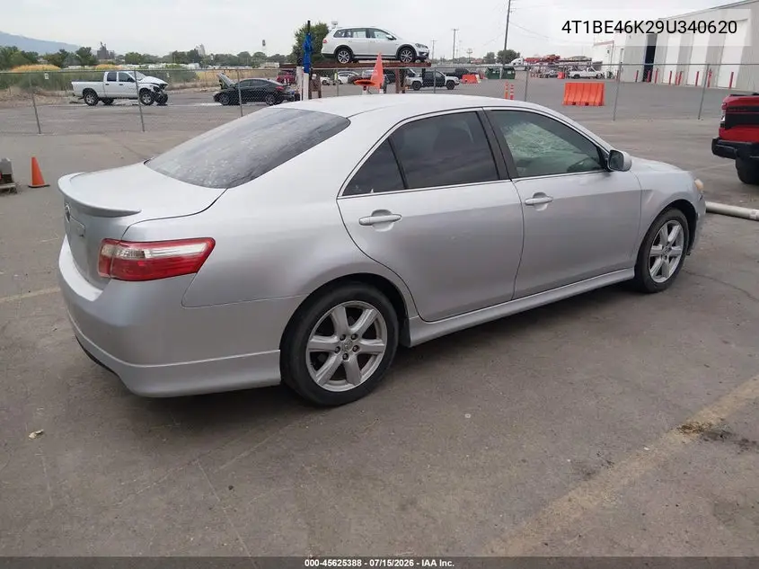 2009 Toyota Camry Se VIN: 4T1BE46K29U340620 Lot: 45625388