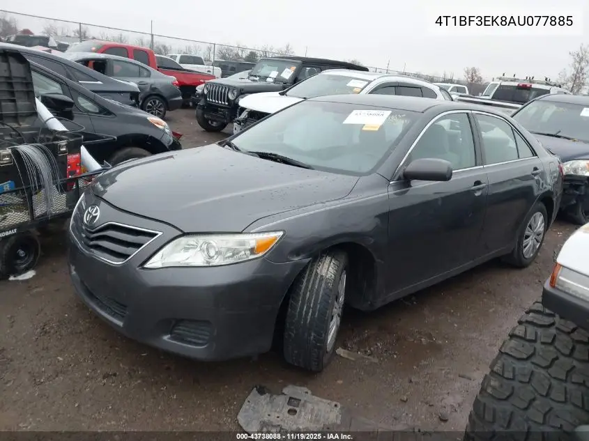 4T1BF3EK8AU077885 2010 Toyota Camry Le