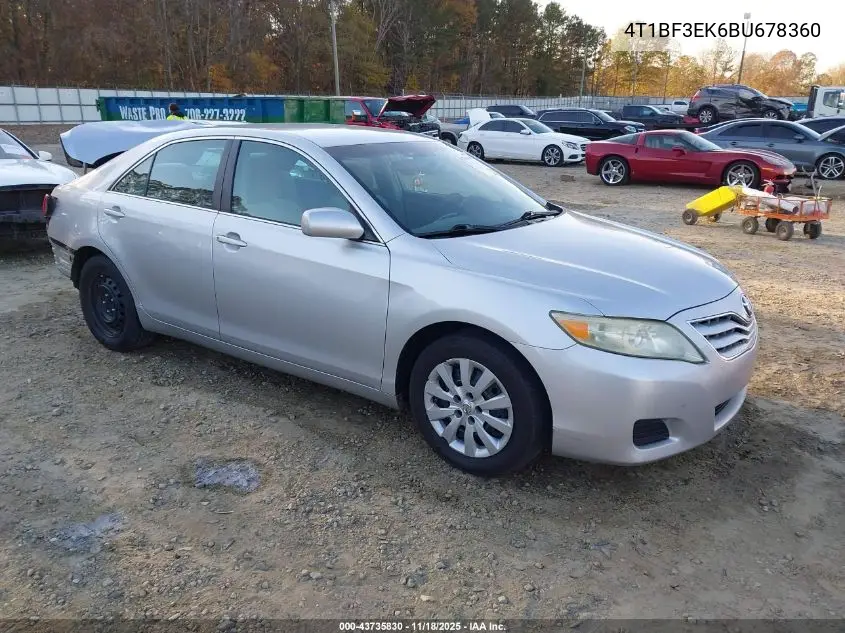 4T1BF3EK6BU678360 2011 Toyota Camry
