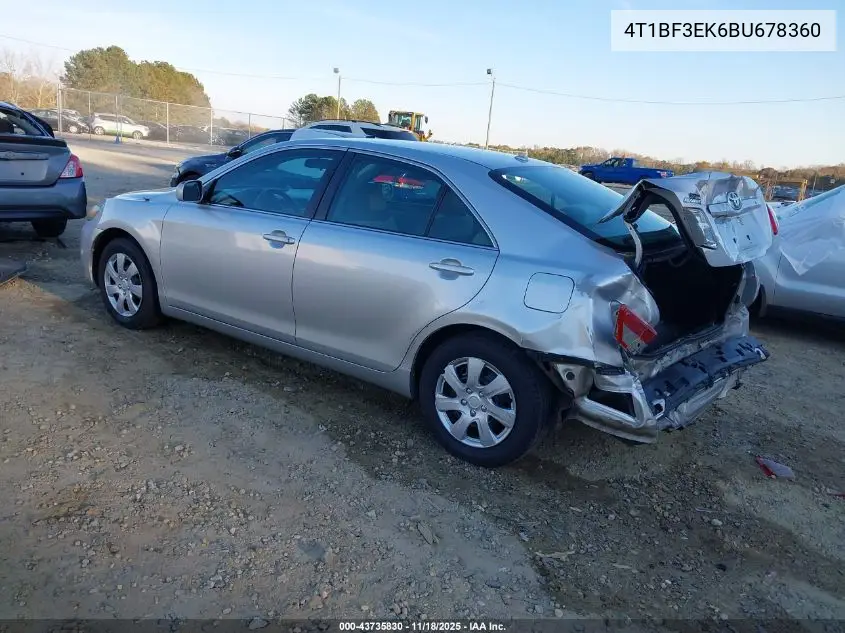 4T1BF3EK6BU678360 2011 Toyota Camry
