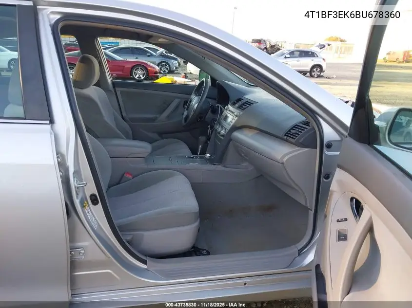 4T1BF3EK6BU678360 2011 Toyota Camry
