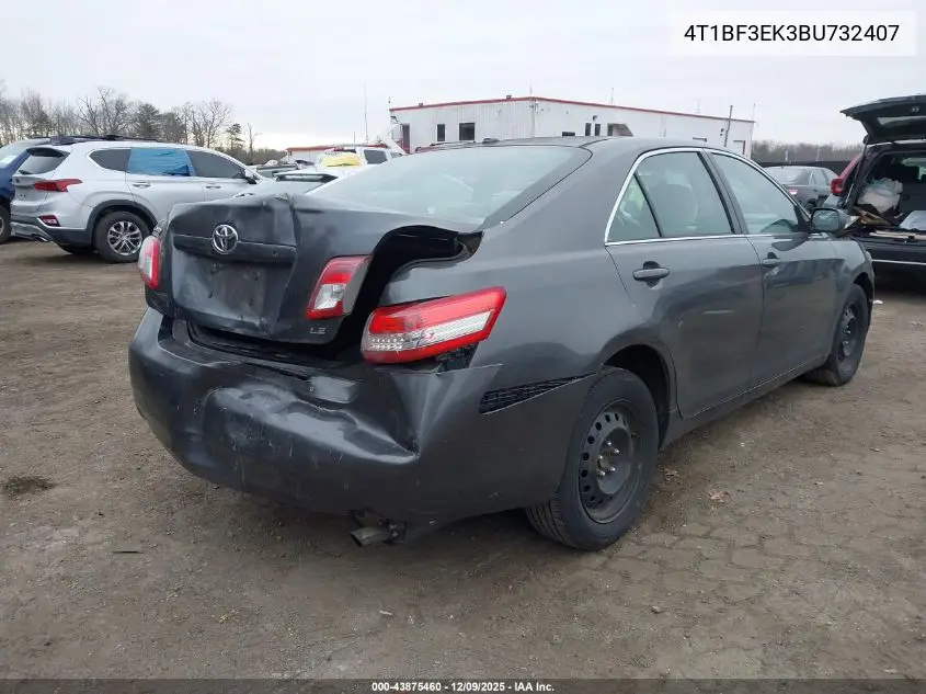 4T1BF3EK3BU732407 2011 Toyota Camry Le