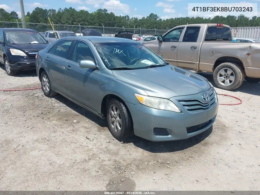4T1BF3EK8BU703243 2011 Toyota Camry Le